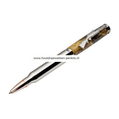 Chrome twist bullet pen kits