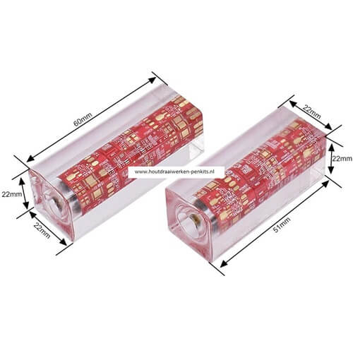 Circuit board pen blanks voor Cigar pen kit www.houtdraaiwerkenpenkits.nl